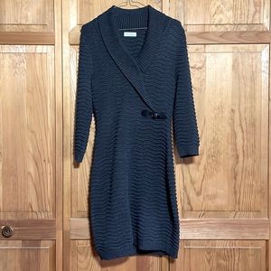 Calvin Klein gray sweater dress size small